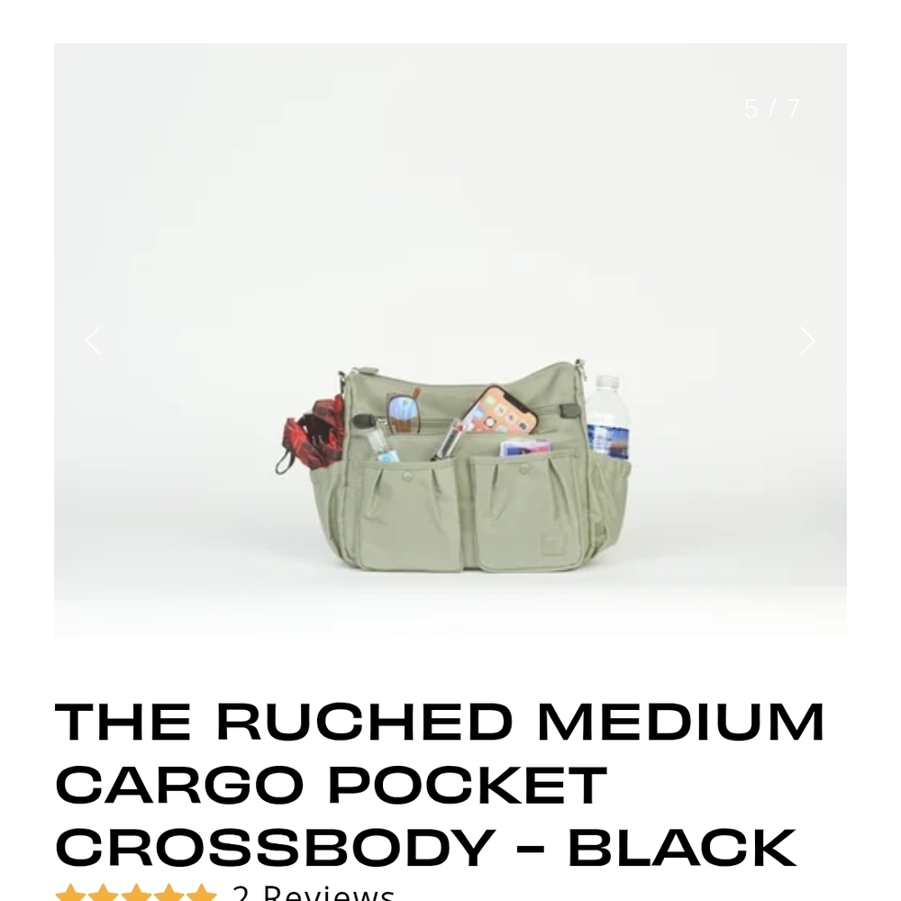 IHKWIP Black Crossbody Bag NWOT - Picture 3 of 8